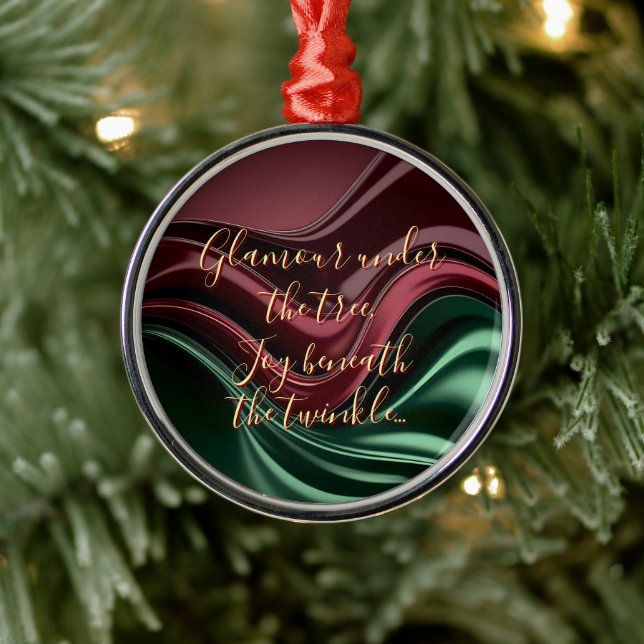 Premium Christmas ornament in stylish graphic (Baum)