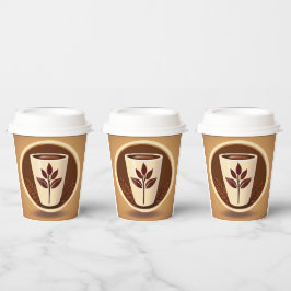 Premium-Coffee-Cup-Logo Pappbecher