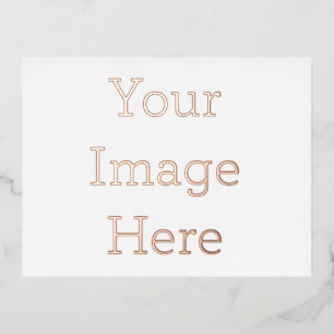 Premium Einladung rosegold Folie selbst gestalten