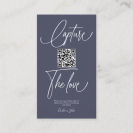 Premium-Fotos für einfache Hochzeiten mit QR-Code Begleitkarte