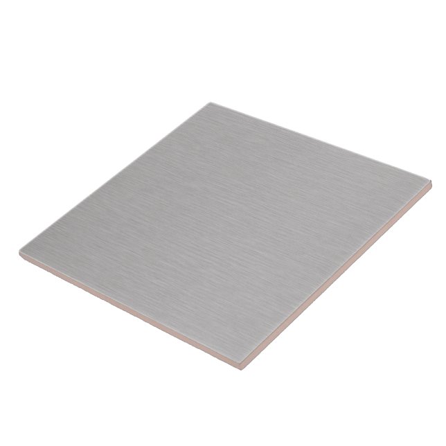 Premium gebürstete silberne Metalltextur-Dekoratio Fliese (Seite)