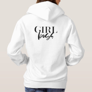 Premium Girl Boss Schwarzer Text ultramodern Hoodie
