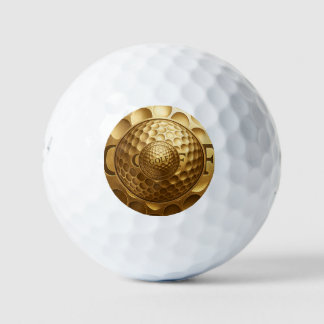 Premium Golden Ball - Luxus 3D Logo Design