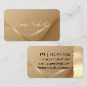 Premium Golden Lines Luxus Visitenkarte