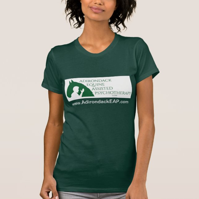 Premium Green Women's Shirt mit Adk EAP Logo (Vorderseite)