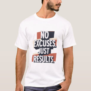 Premium Gym Wandkunst – “KEINE AUSREDEN. NUR ERGEB T-Shirt