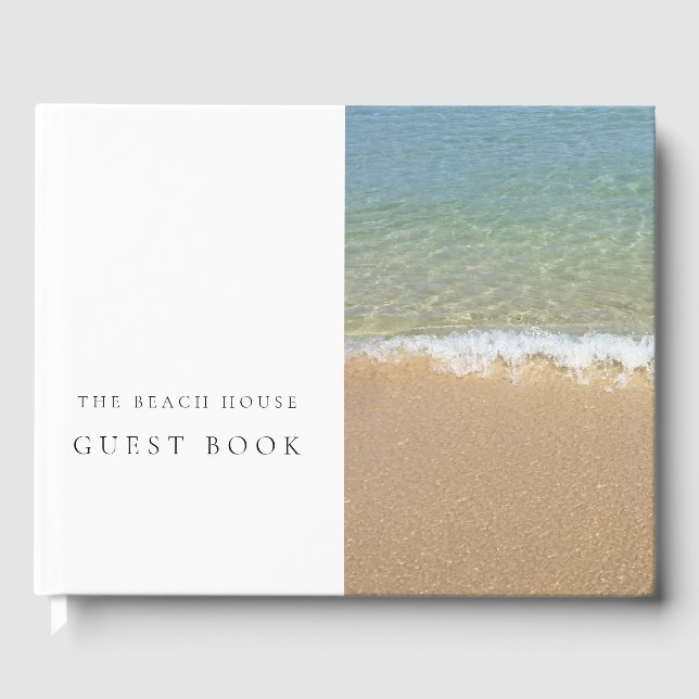 Premium Hardback Coastal Themed Gästebuch (Vorderseite)