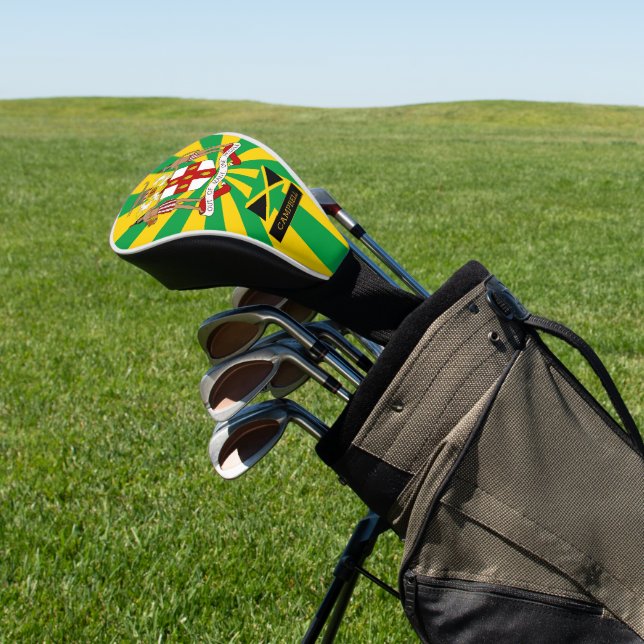 Premium Jamaica Golf & Jamaikanische Flagge / Patr Headcover (In SItu)