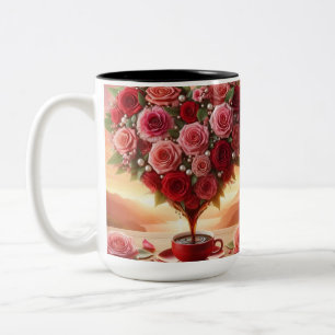 Premium-Keramik-Kaffeetasse Stylische Tee- & Kaf Zweifarbige Tasse