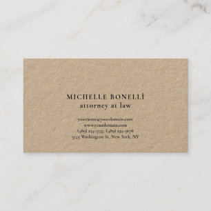 Premium Kraft Einzigartiger Anwalt bei Law Simple Visitenkarte