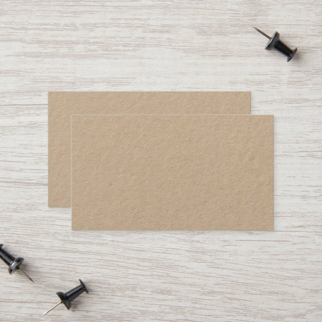 Premium Kraft Telefonnummerkarte (Vorderseite/Rückseite Beispiel)