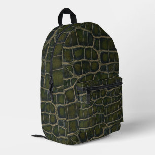 Premium-Krokodillextur-Muster Bedruckter Rucksack