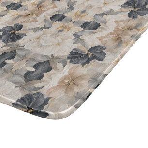 Premium künstlerische Blumenabstraktion Schneidebrett