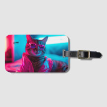 Premium-Leder-Gepäckmarke