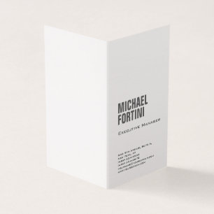 Premium-Leinen minimalistisch modernen fett schlic Visitenkarten