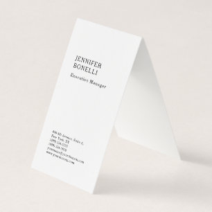 Premium-Leinen minimalistischer moderner Trend  Visitenkarten