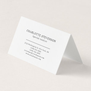 Premium-Leinen-Trendy-Professionell-Minimalistisch Visitenkarten