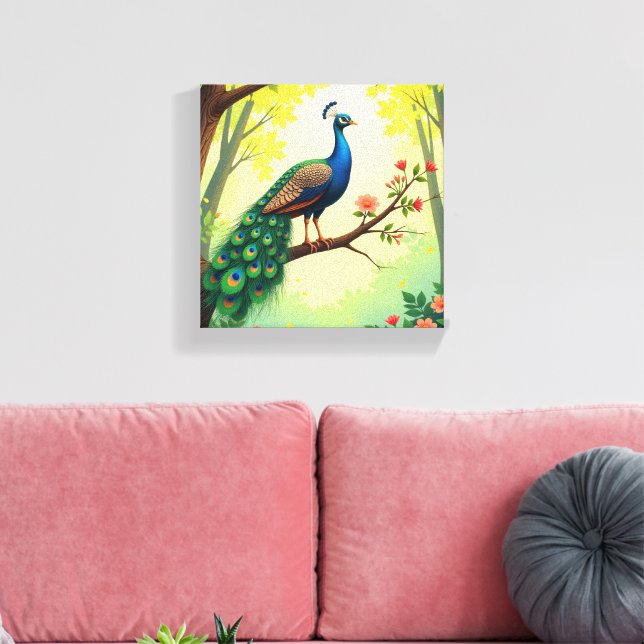 Premium-Leinwand mit Rahmen Leinwanddruck (Insitu (Wohnzimmer))