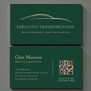 Premium-Limousinenservice Modern Visitenkarte
