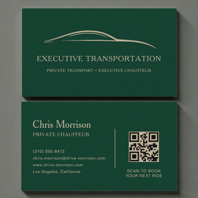 Premium-Limousinenservice Modern Visitenkarte (Von Creator hochgeladen)