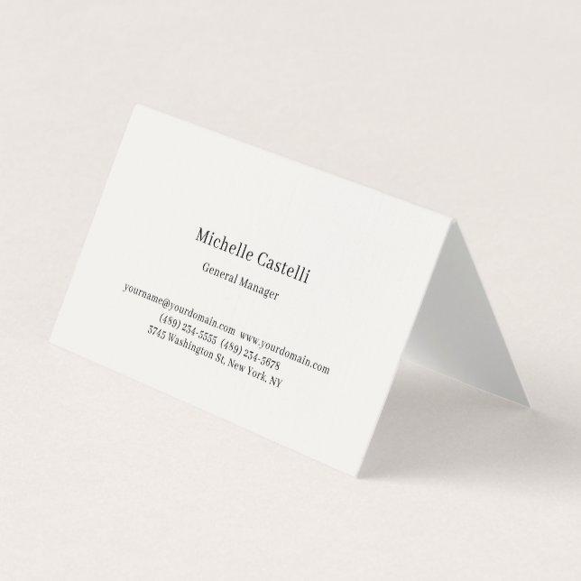 Premium-Linene professionell einzigartig klassisch Visitenkarten (Vorderseite)