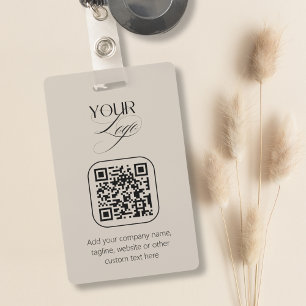 Premium-Logo für Vanilla QR-Code für benutzerdefin Ausweis