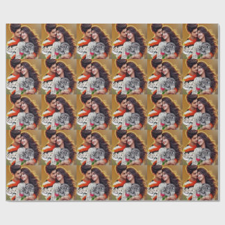 Premium Matt Wrapping Paper - farbenfrohe 3D Digit Geschenkpapier