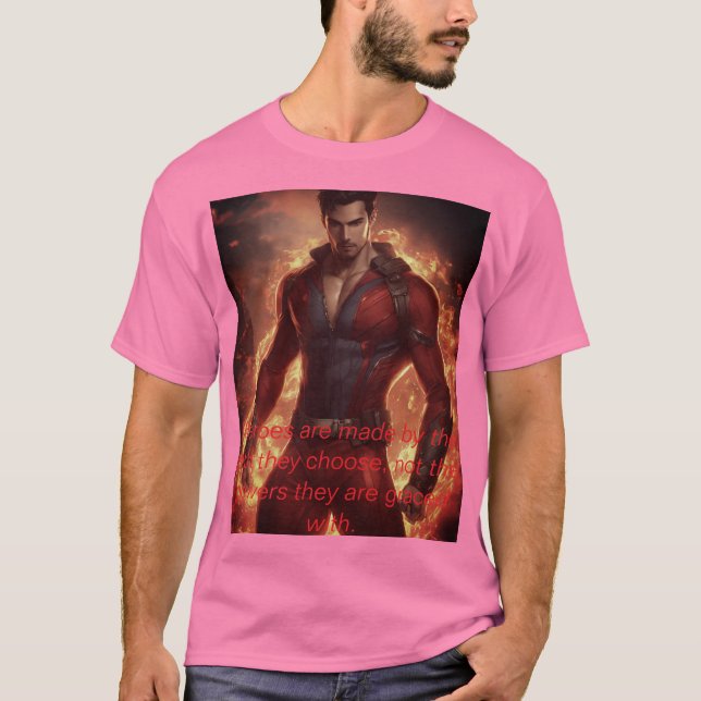 Premium Men Basic T - Shirt - Stil, Komfort und Du (Vorderseite)