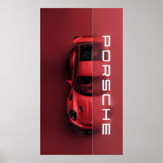 Premium PORSCHE Wall Poster Kunst für Zuhause & Of