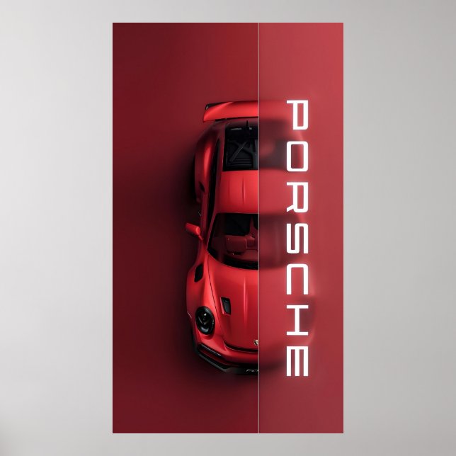 Premium PORSCHE Wall Poster Kunst für Zuhause & Of (Vorne)