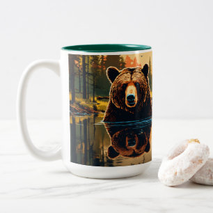 Premium Porzellan-Tasse: Erhöhen Sie Ihre Kaffeeer Zweifarbige Tasse