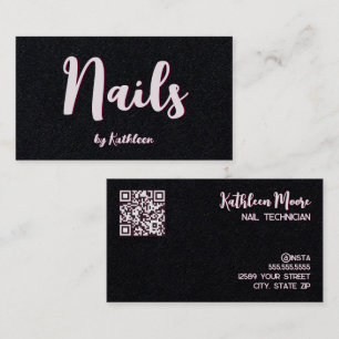 Premium-QR-Link für Nageltechniker zum Chat Visitenkarte