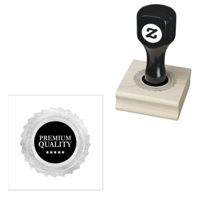PREMIUM QUALITY Circle Layout Jet Black Ink Sharp  Gummistempel (Stempel)