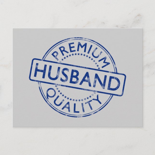 Premium Quality Husband Postkarte (Vorderseite)