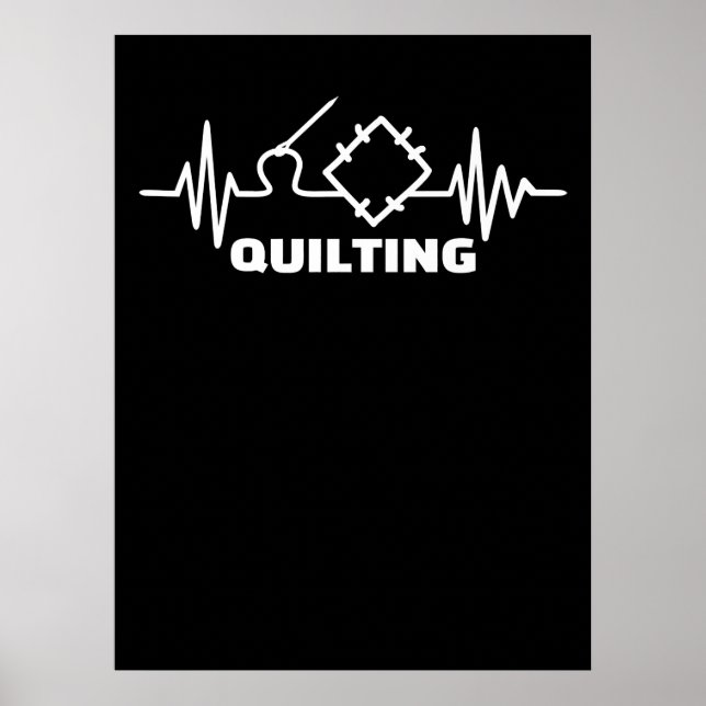Premium-Quiltierstoff | Funny Quilly Lovers Poster (Vorne)