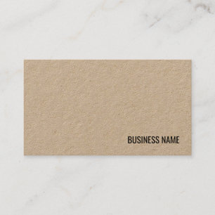 Premium Real Kraft Paper Moderne Elegante Trendy Visitenkarte