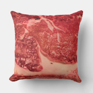 Premium rohes rotes Fleisch Mramoriertes Steak M Kissen