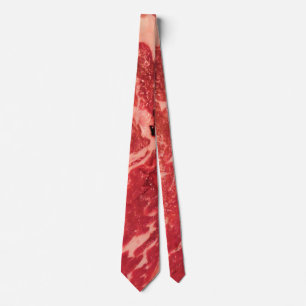 Premium rohes rotes Fleisch Mramoriertes Steak M Krawatte