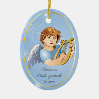 Premium-Rundschmuck, Engel-Junge Keramik Ornament