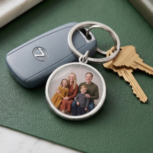 Premium-Schlüsselanhänger mit rundem Familienfoto Schlüsselanhänger