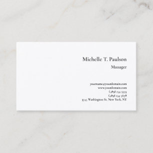 Premium Seide Minimalistisch Modern Visitenkarte