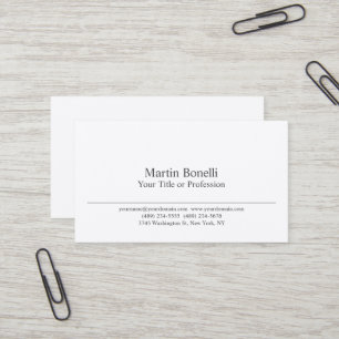 Premium Seide Schwarz & Weiß Professionell Modern Visitenkarte