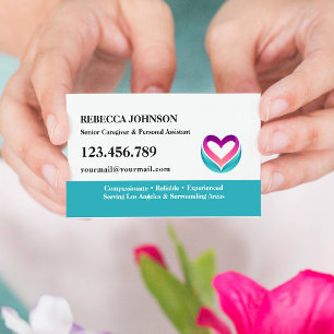 Premium Senior Caregiver Betreuung älterer Mensche Visitenkarte
