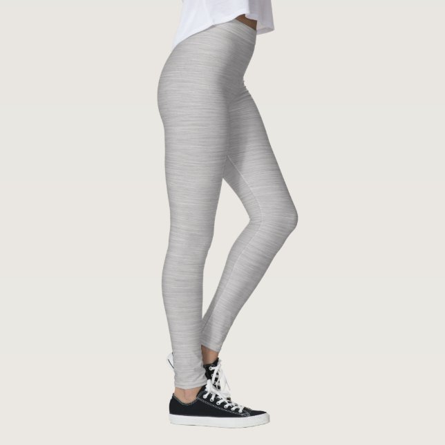 Premium-Silber-Metallstruktur Leggings (Rechts)