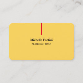 Premium Silk Elegant Schlicht Minimalistisch gelb Visitenkarte