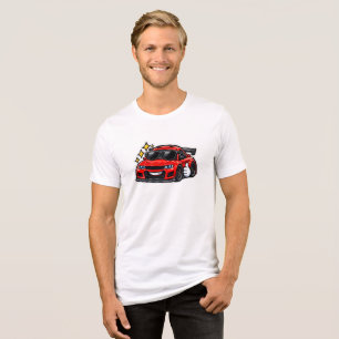 Premium Softes Lustiges Auto T-Shirt Tri-Blend Shirt