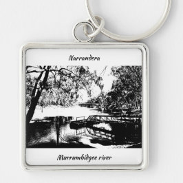 Premium Square Schlüsselanhänger, groß (5,08 cm) Schlüsselanhänger