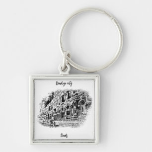 Premium Square Schlüsselanhänger, groß (5,08 cm) Schlüsselanhänger