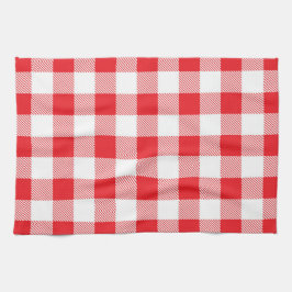 Premium stilvoll rot-weiß kariert geschirrtuch