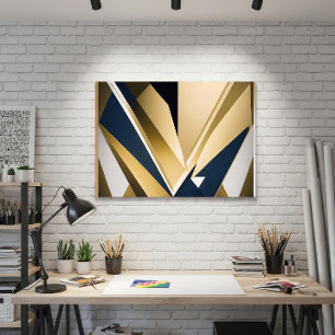 Premium-Unternehmensgeometrie Poster
